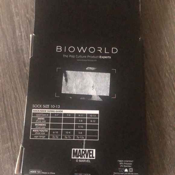 Marvel black panther character socks. - Picture 7 of 9